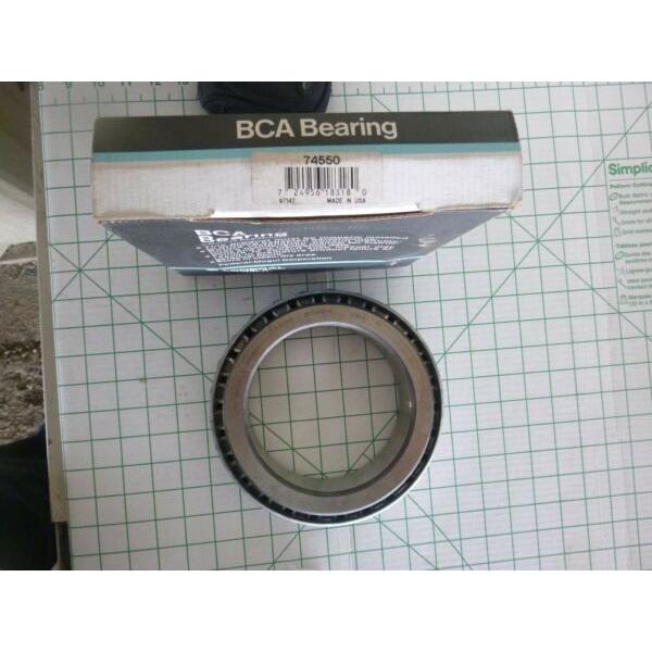 New BCA Bearing 74550 Tapered Single Cone Roller Bearing /Bower #1 image