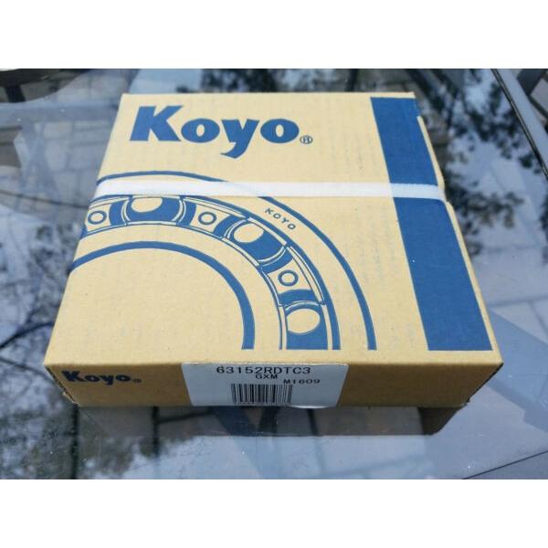 Koyo  Single Row Radial Bearing, 75 mm ID x 160 mm OD x 37 mm Wide 63152RDTC3 #1 image